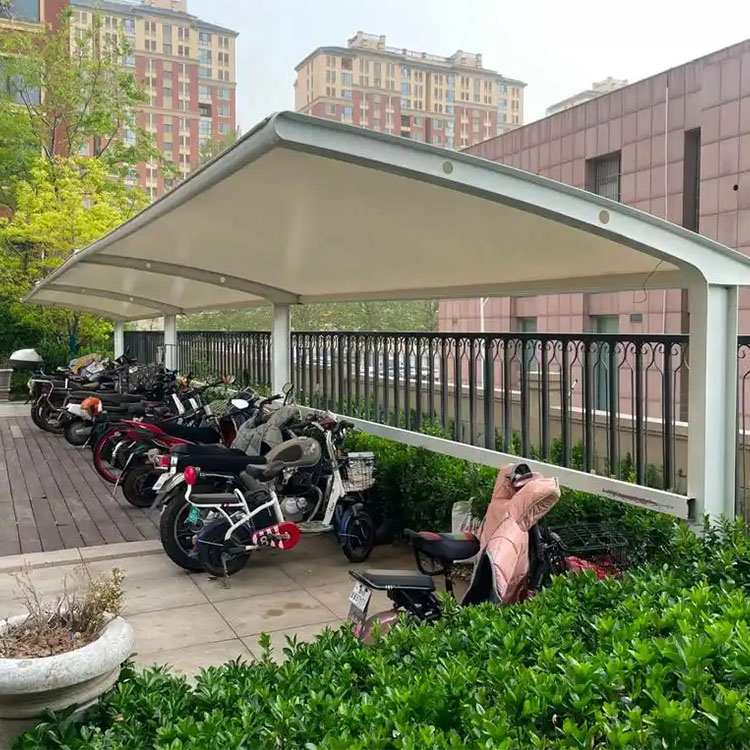 图们市膜结构电动车棚